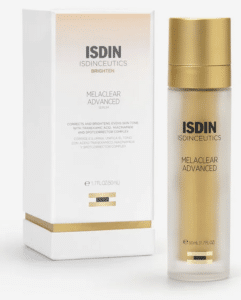 Melaclear Advanced pigment-correcting serum. Fade and forget dark spots! Daily use reduces dark spots as early as two weeks and remarkable results within 12 weeks. Achieve lasting radiance with this powerful blend of complexion-unifying ingredients such as Tranexamic Acid.